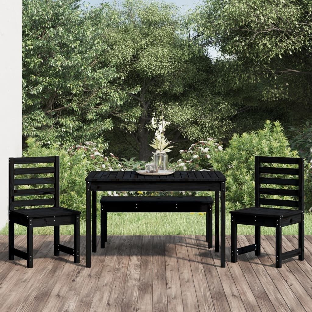 4 Piece Garden Dining Set Solid Pine Wood Price