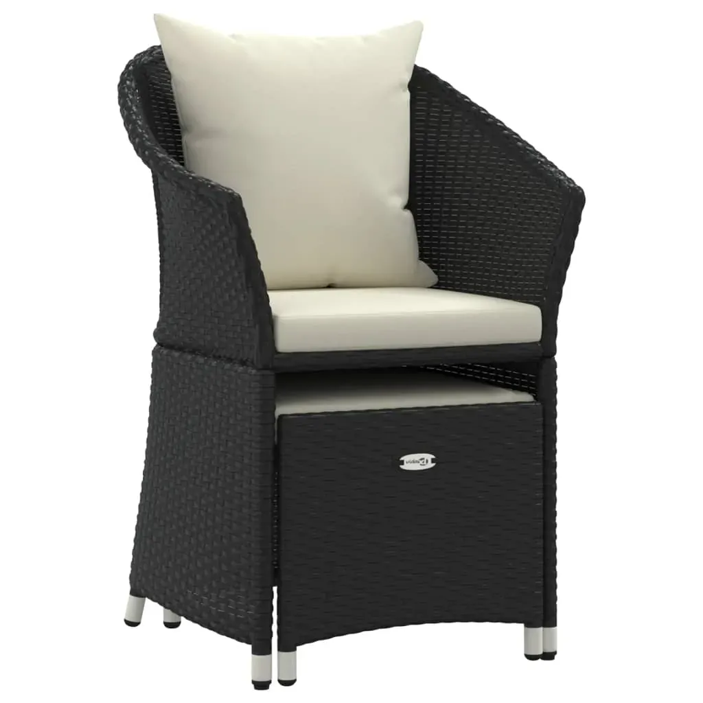 2 Piece Garden Lounge Set with Cushions Poly Rattan Price