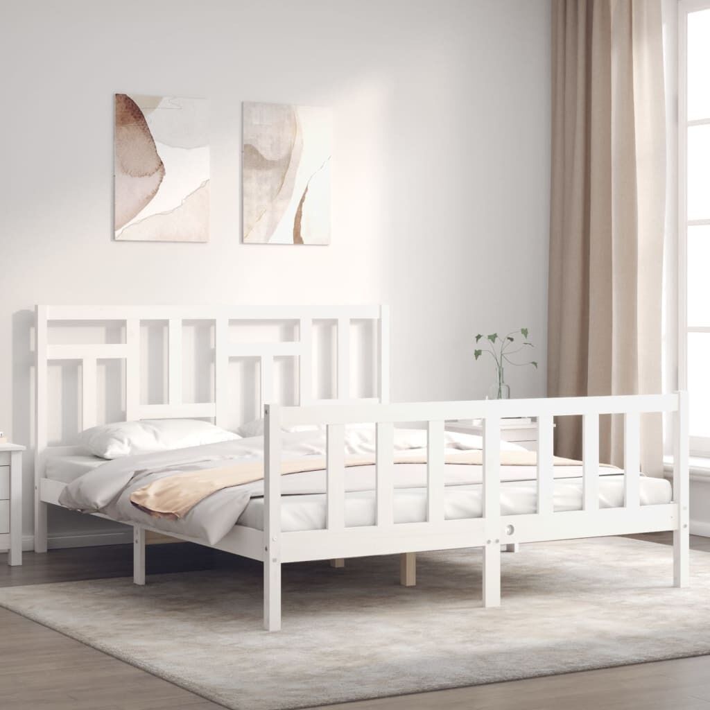 Bed Frame with Headboard Solid Wood Price