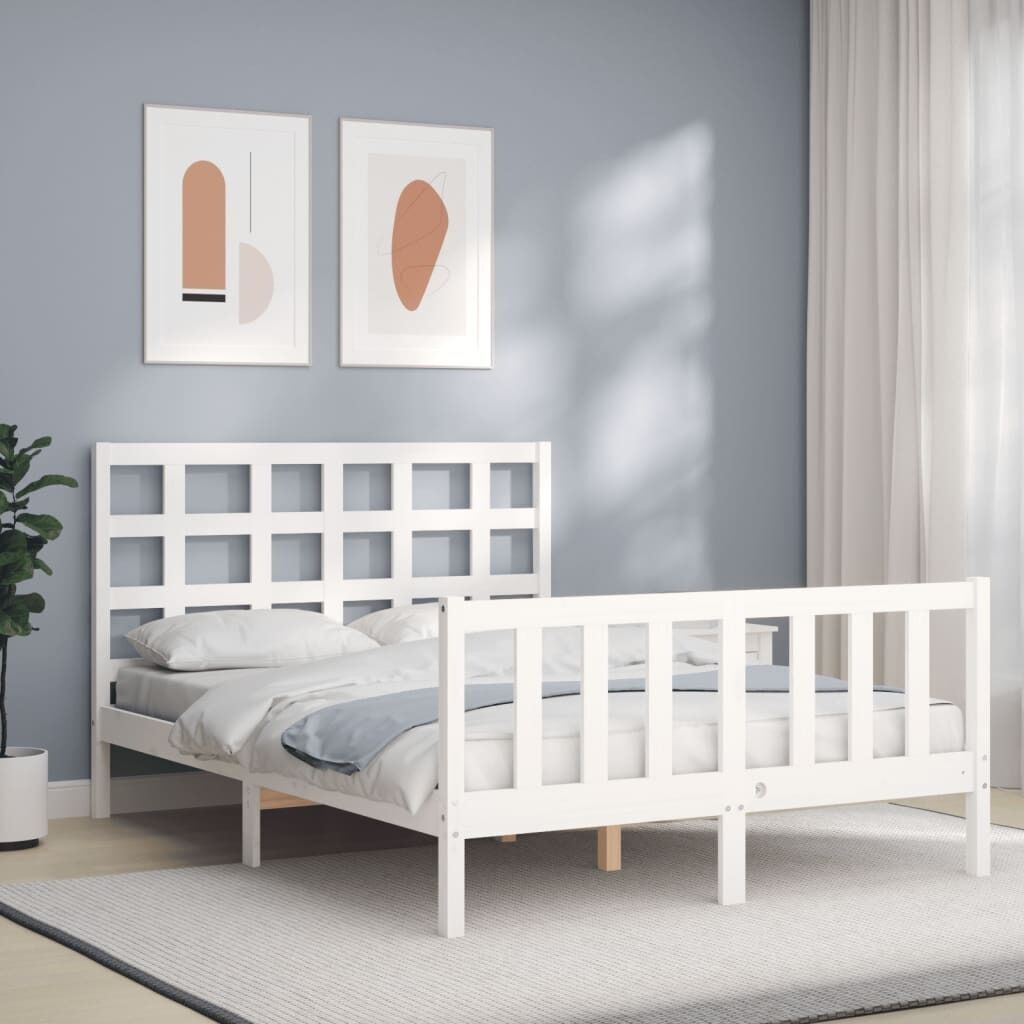 Bed Frame with Headboard Solid Wood Price