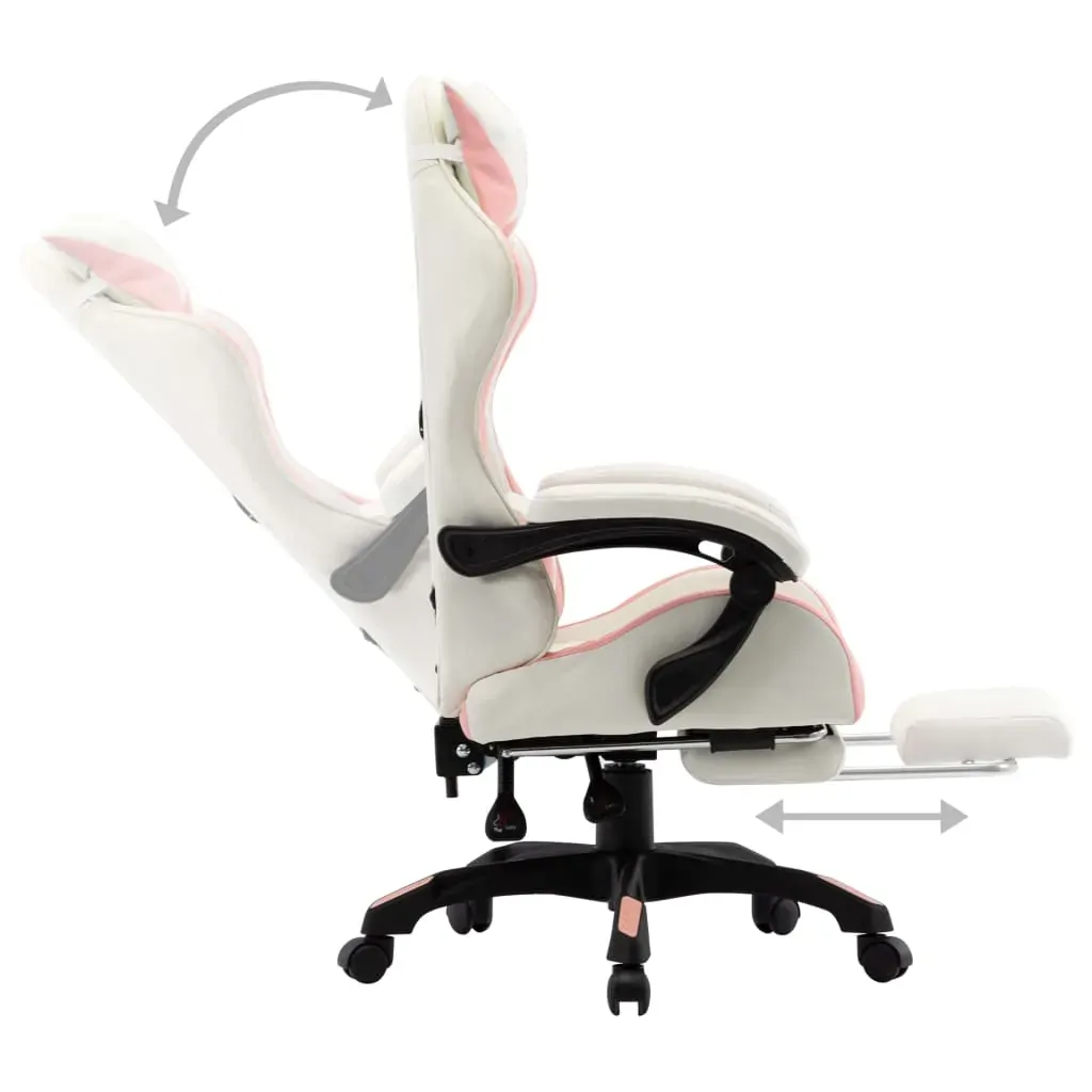 Racing Chair with Footrest Faux Leather Price