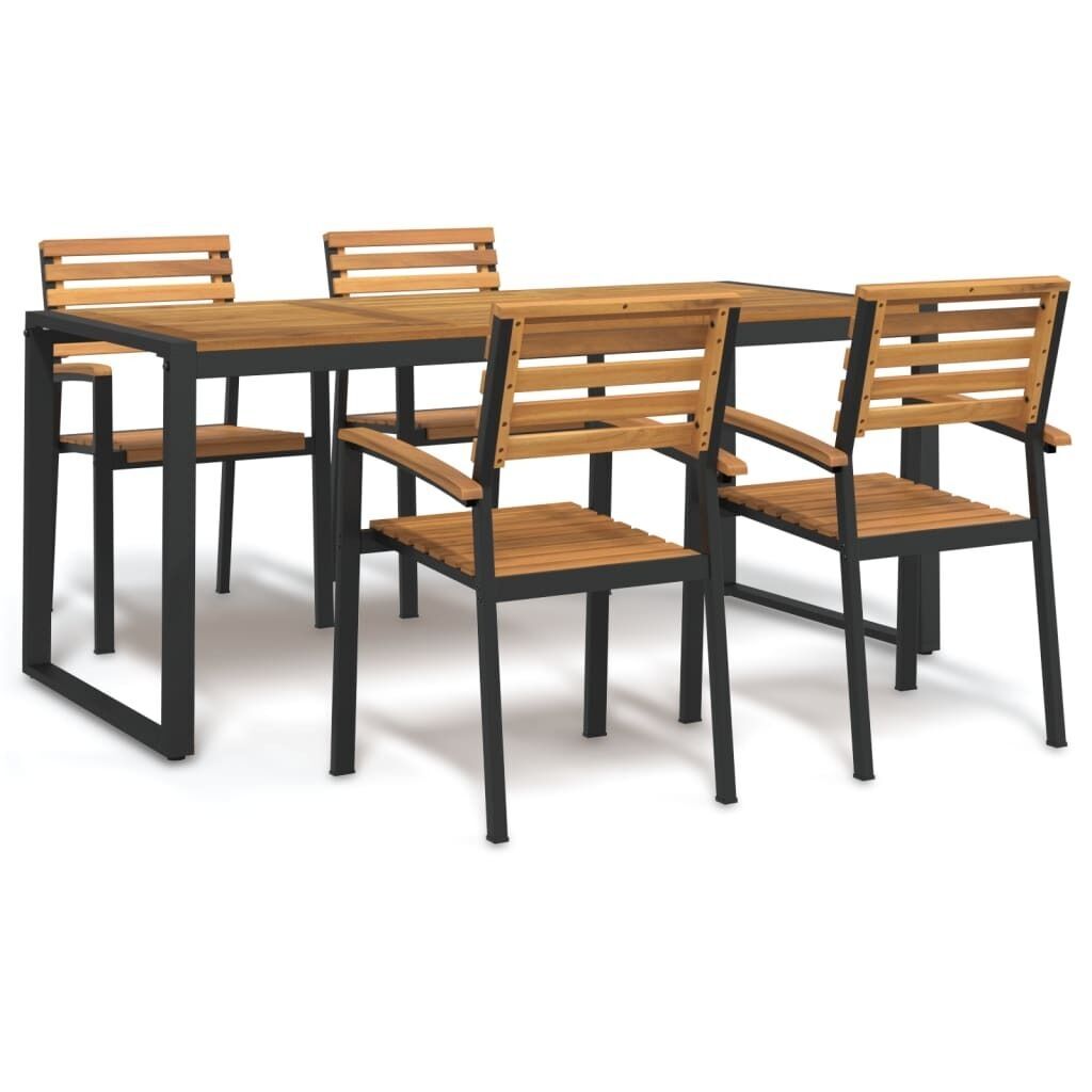Garden Dining Set Solid Wood Acacia and Metal Price