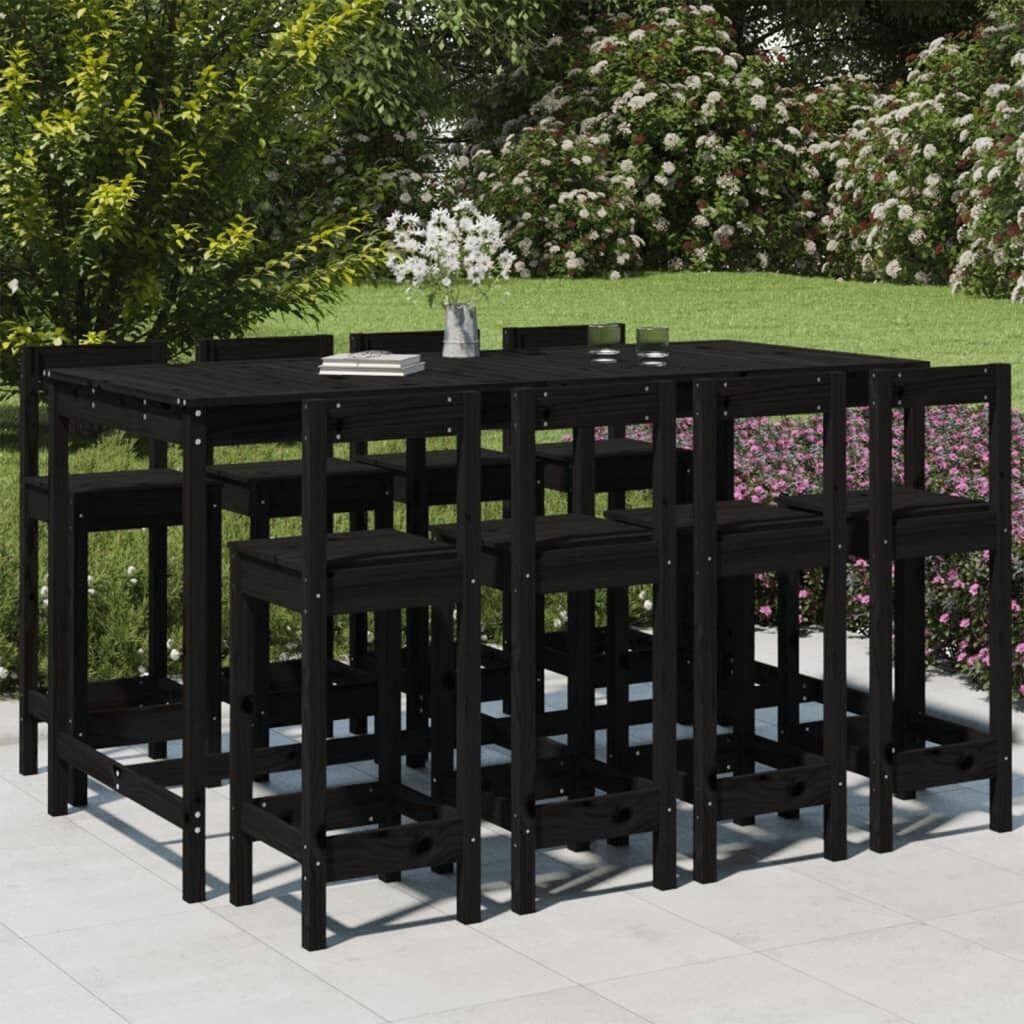 9 Piece Garden Bar Set Solid Pine Wood Price