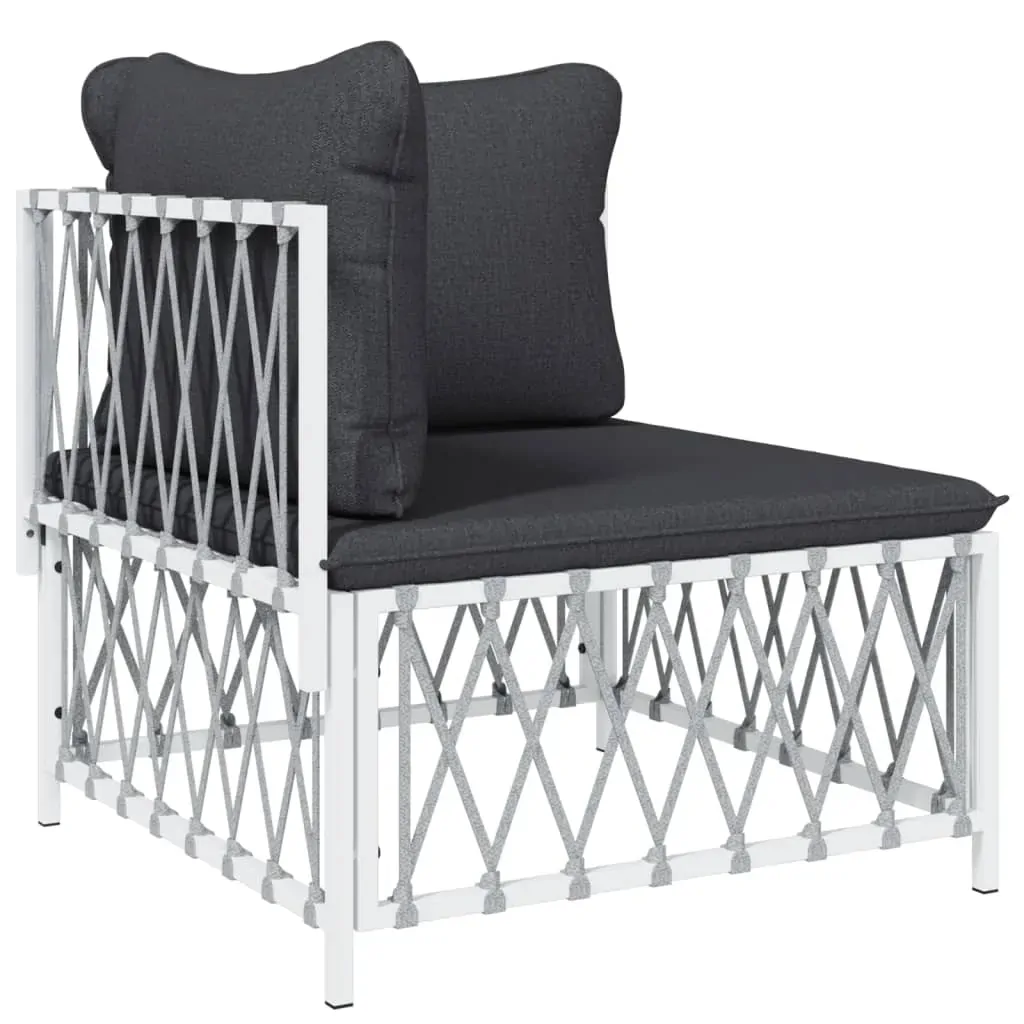 9 Piece Garden Lounge Set with Cushions Steel Price