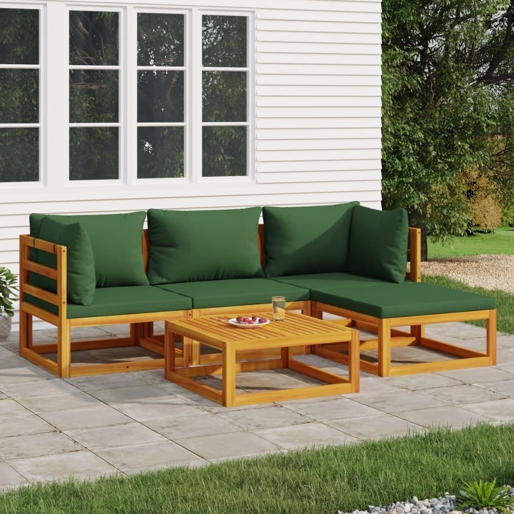 Garden Lounge Set with Cushions Solid Wood Price