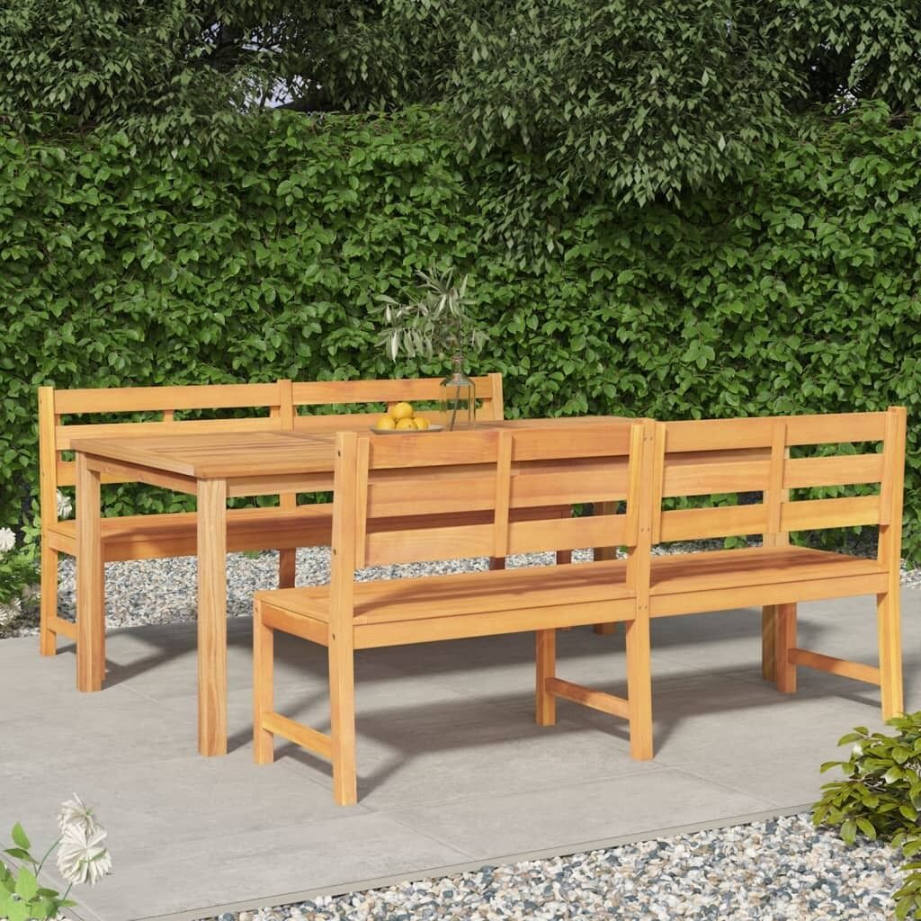 3 Piece Garden Dining Set Solid Teak Wood Price