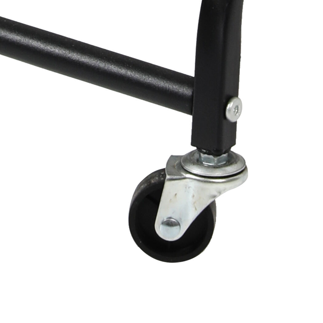 3 Tier Kitchen Trolley Cart Swivel Black Colour Price