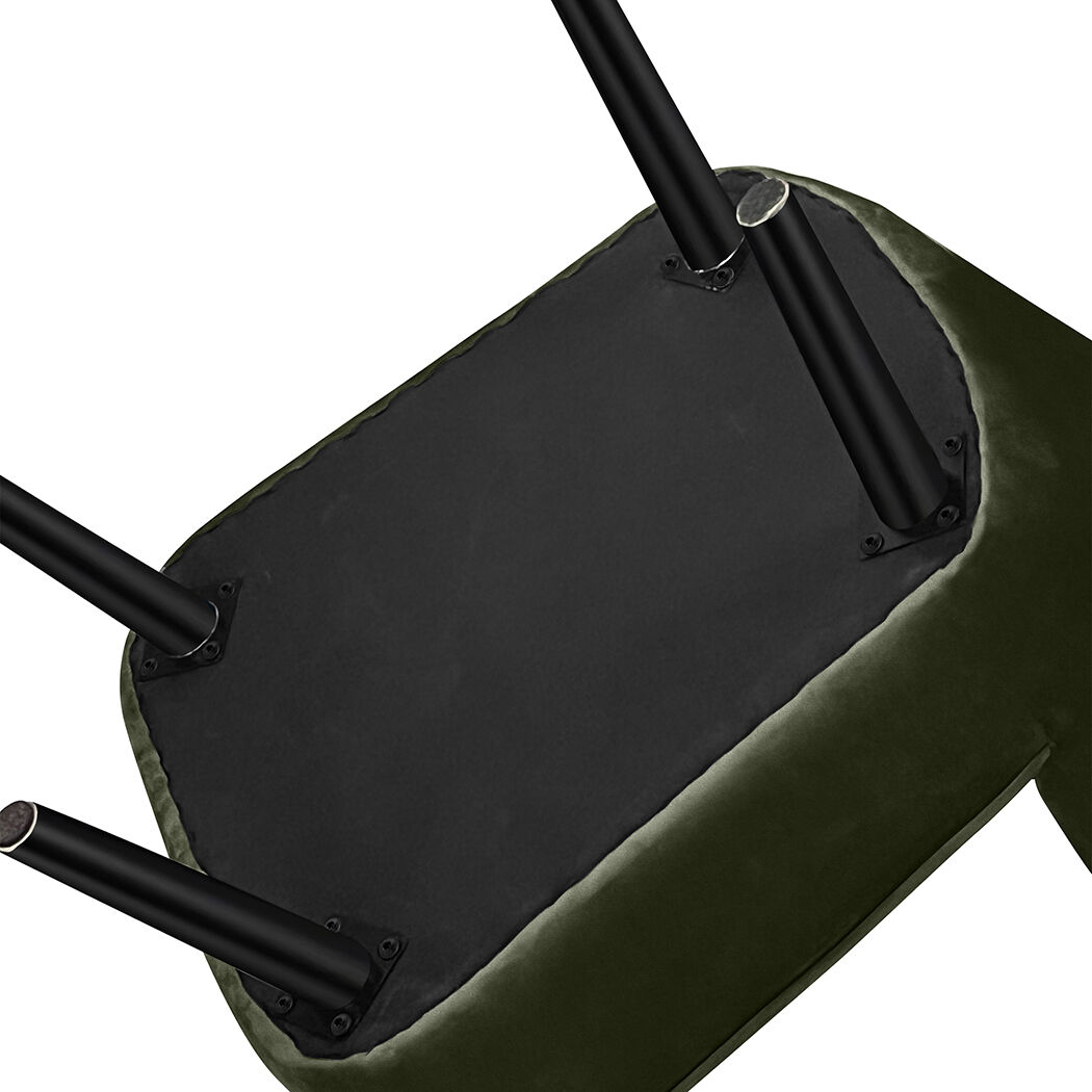 Accent Chair Foot Stool Set Ottoman Green Price
