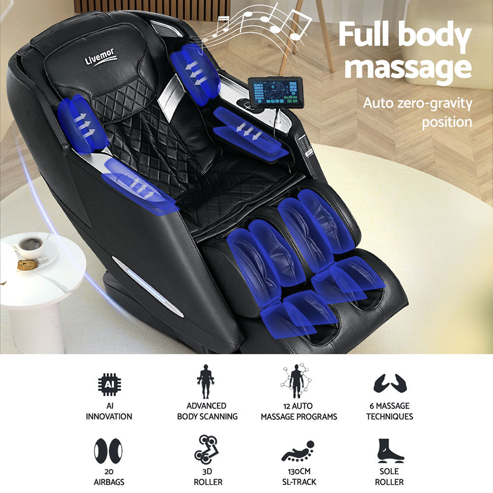 Livemor Massage Chair Electric Recliner Home Massager Oren Price