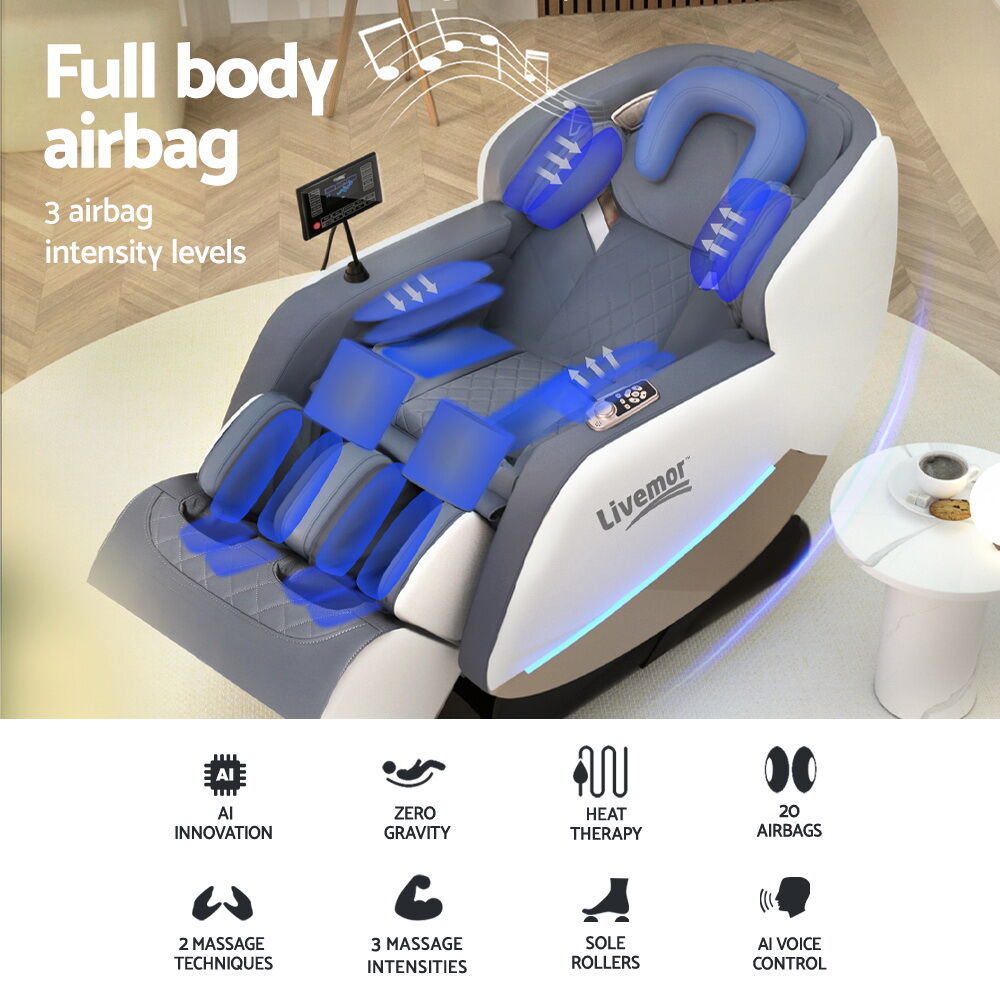 Livemor Massage Chair Electric Recliner Home Massager Beryl Price