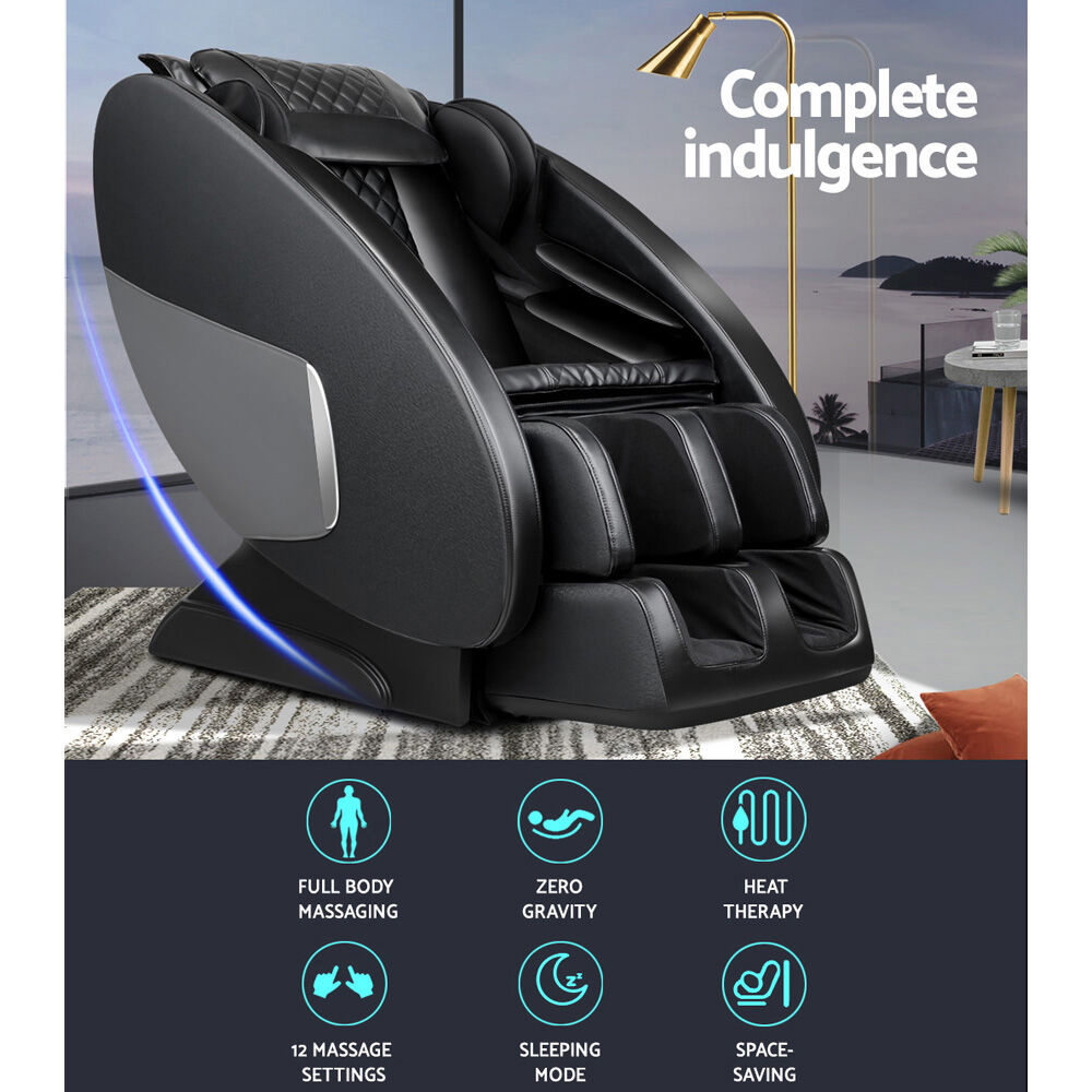 Livemor Massage Chair Electric Recliner Massager Black Ellmue Price