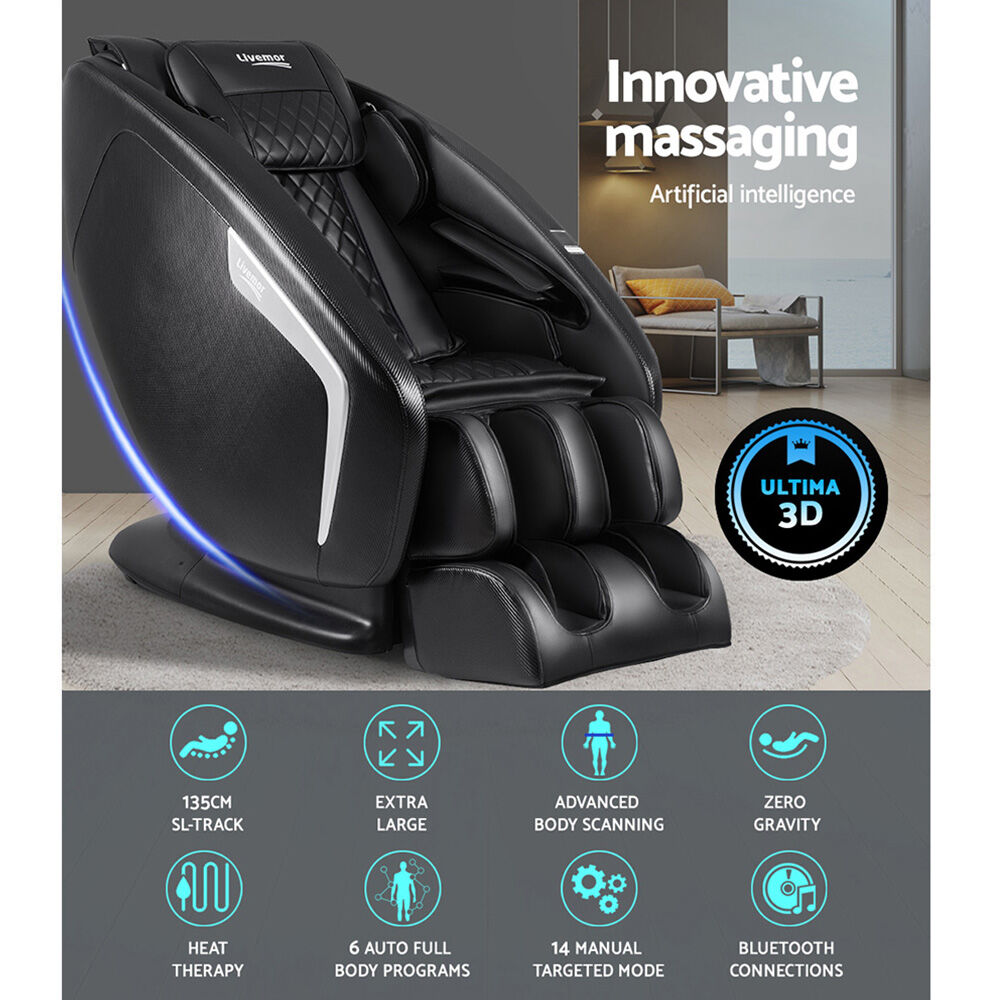 Livemor 3D Massage Chair Electric Recliner Massager Delmue Price