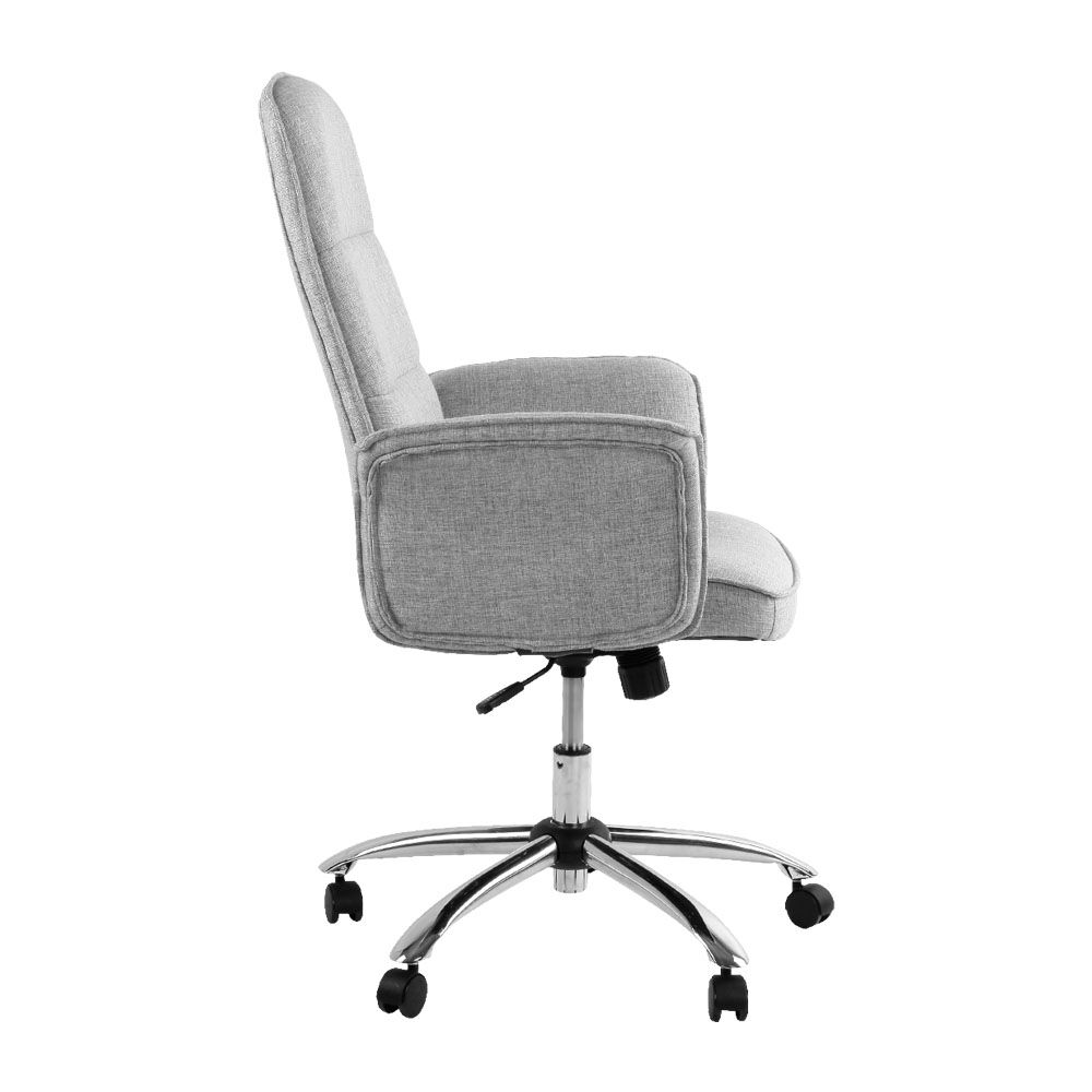 Artiss Fabric Office Chair Computer Chairs Grey Price