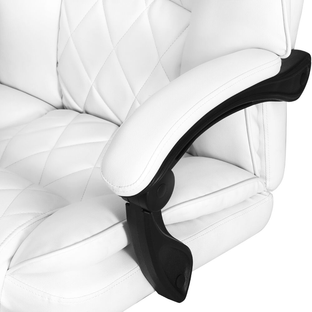 Artiss Executive Office Chair Leather Recliner White Price