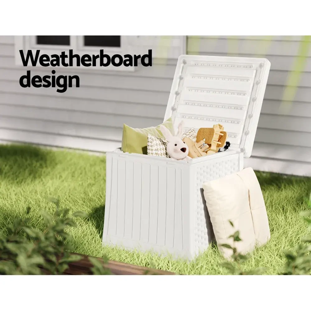 Gardeon Outdoor Storage Box 56L Container Lockable Indoor Garden Toy Tool Shed Price