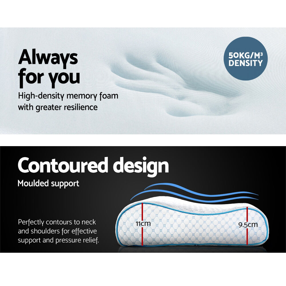 Memory Foam Contour Pillow Cool Gel Price
