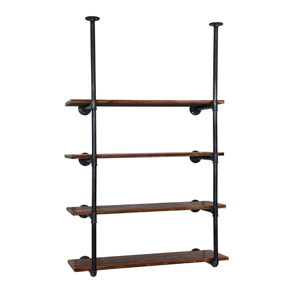 Artiss Bookshelf DIY Pipe Shelf 4 Tiers - INGE Price