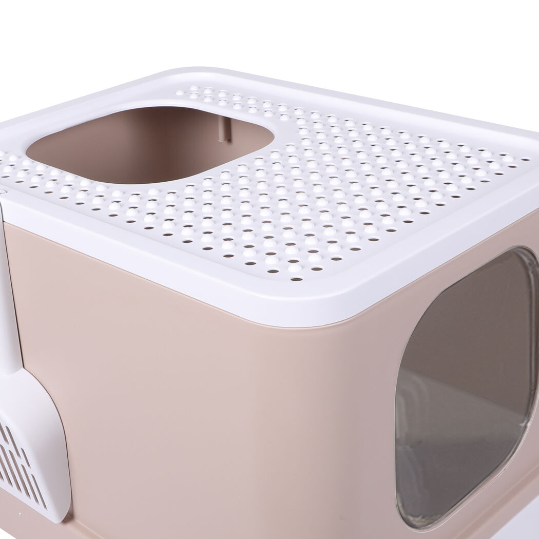 Cat Litter Box Fully Enclosed Kitty Coffee Price