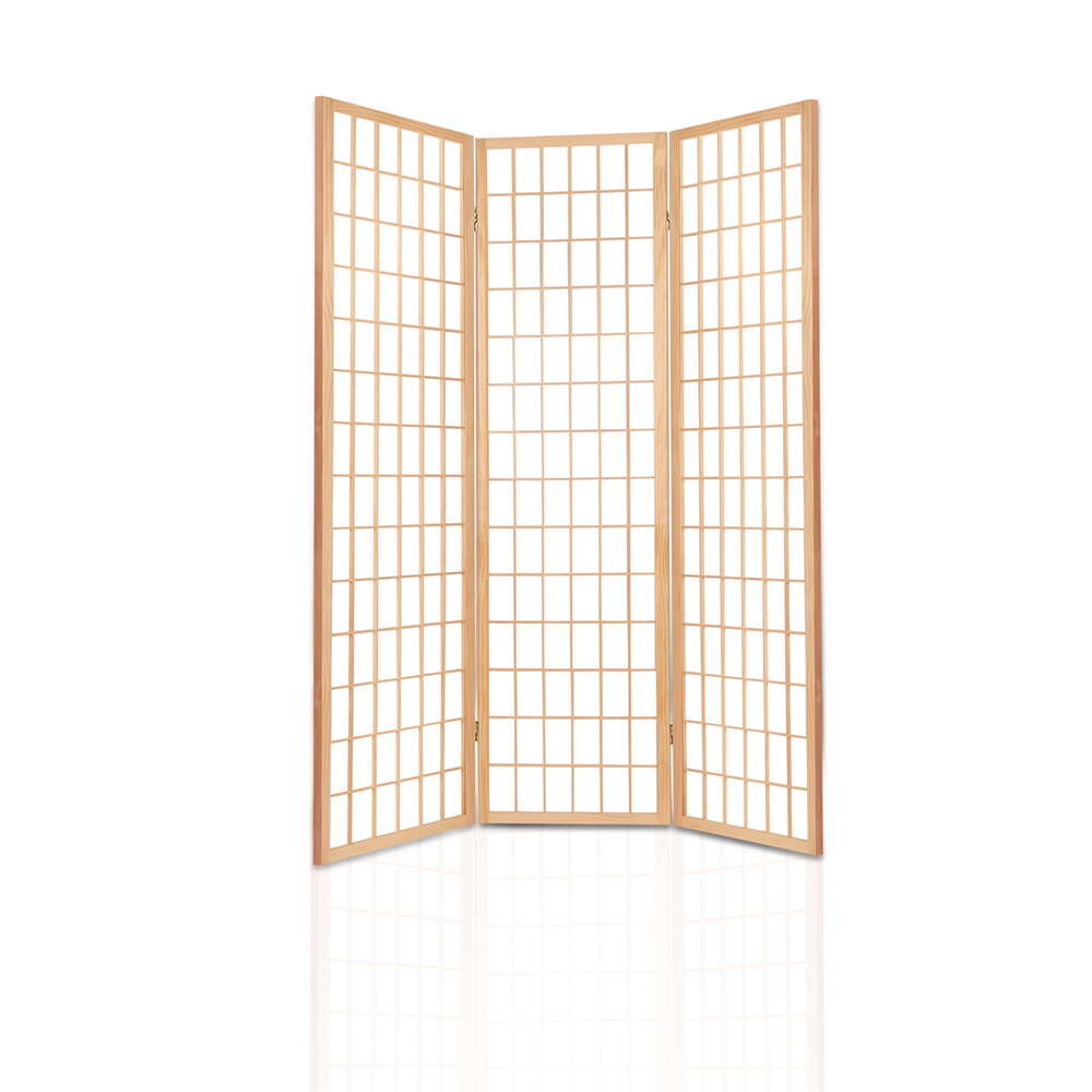 Artiss 3 Panel Room Divider Screen 131x179cm Natural Price