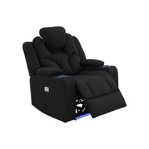 Arnold Recliner Rhino Fabric 1R Black Price
