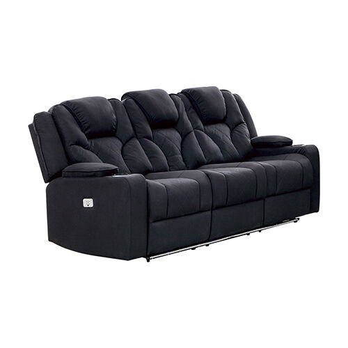 Arnold Recliner Rhino Fabric 3R Black Price