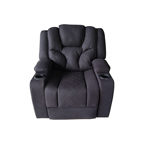 Arnold Recliner Rhino Leather 3R+1R+1R Black Price