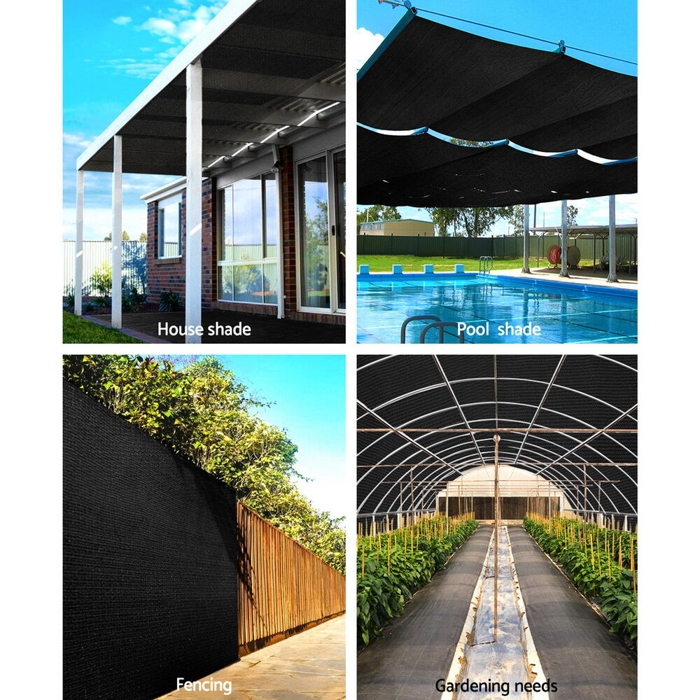 Instahut 90% Shade Cloth 1.83x20m Shadecloth Sail Heavy Duty Black Price