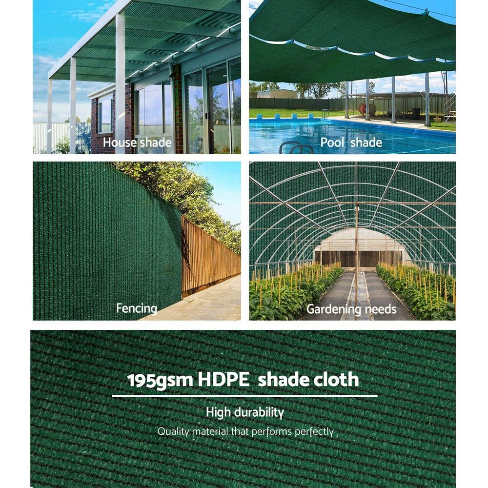 Instahut 90% Shade Cloth 1.83x30m Shadecloth Sail Heavy Duty Green Price
