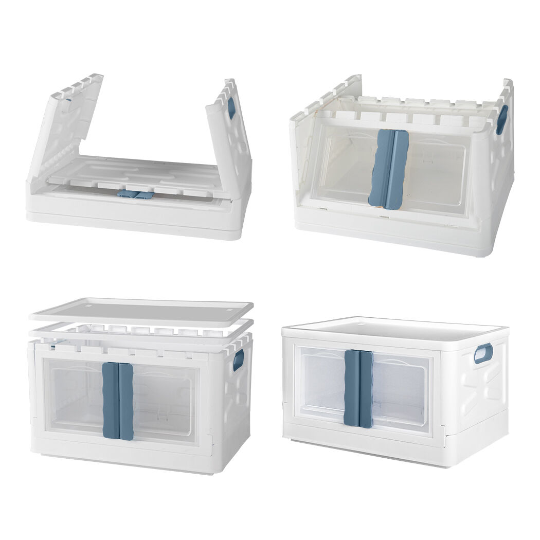 Storage Box Stackable Container 45L Blue Price