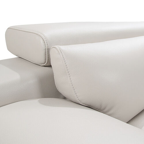 Marina 5 Seater Leatherette Corner Sofa with Chaise in Cream Colour Price