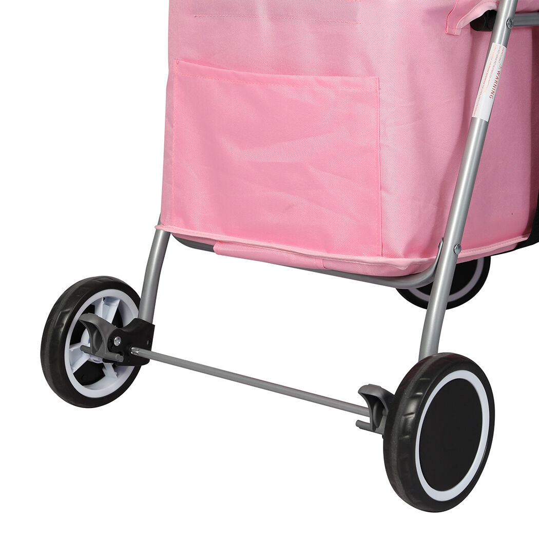 Pet Stroller Dog Cat Carrier Foldable Pink Price