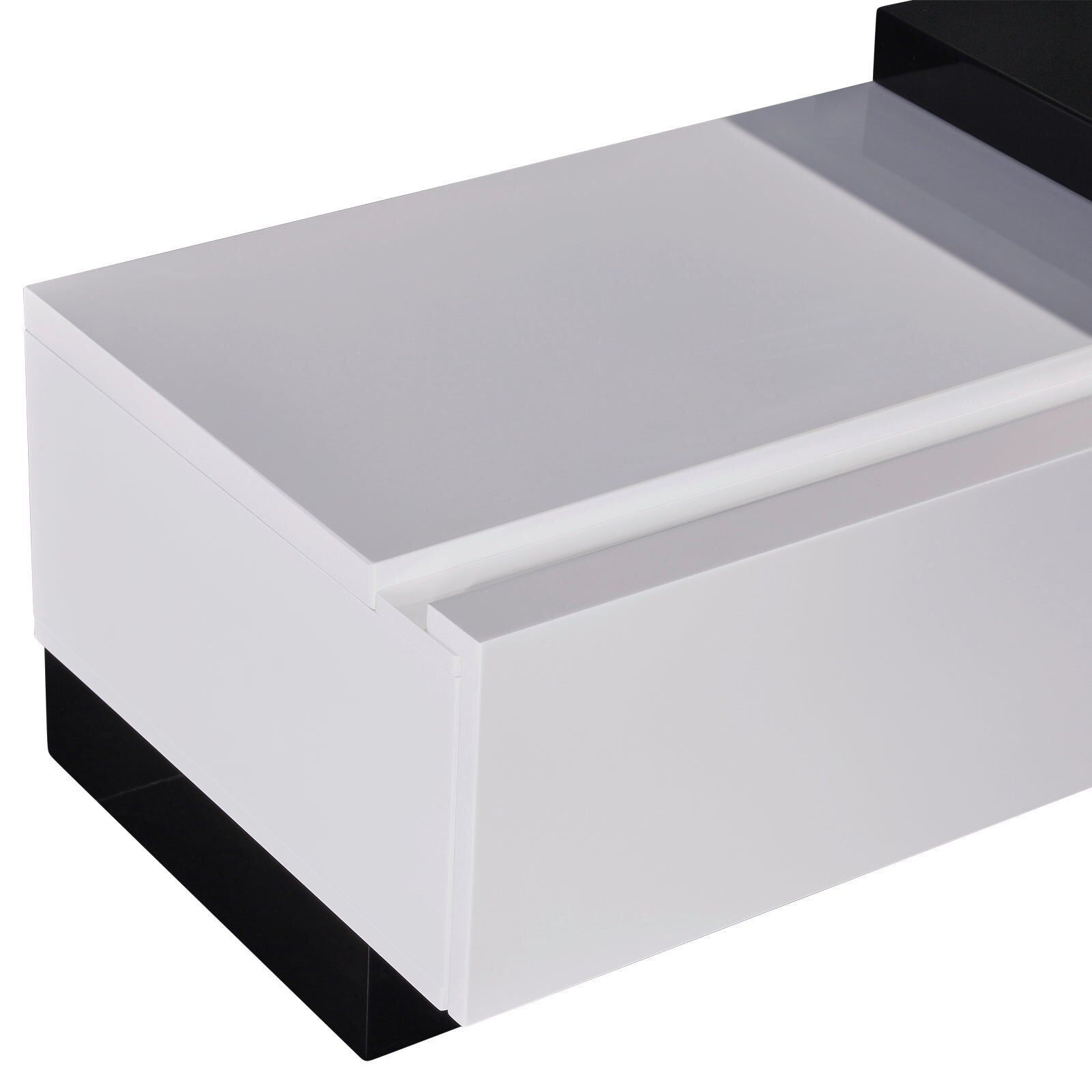Grandora TV Cabinet Black & White Glossy Colour Price
