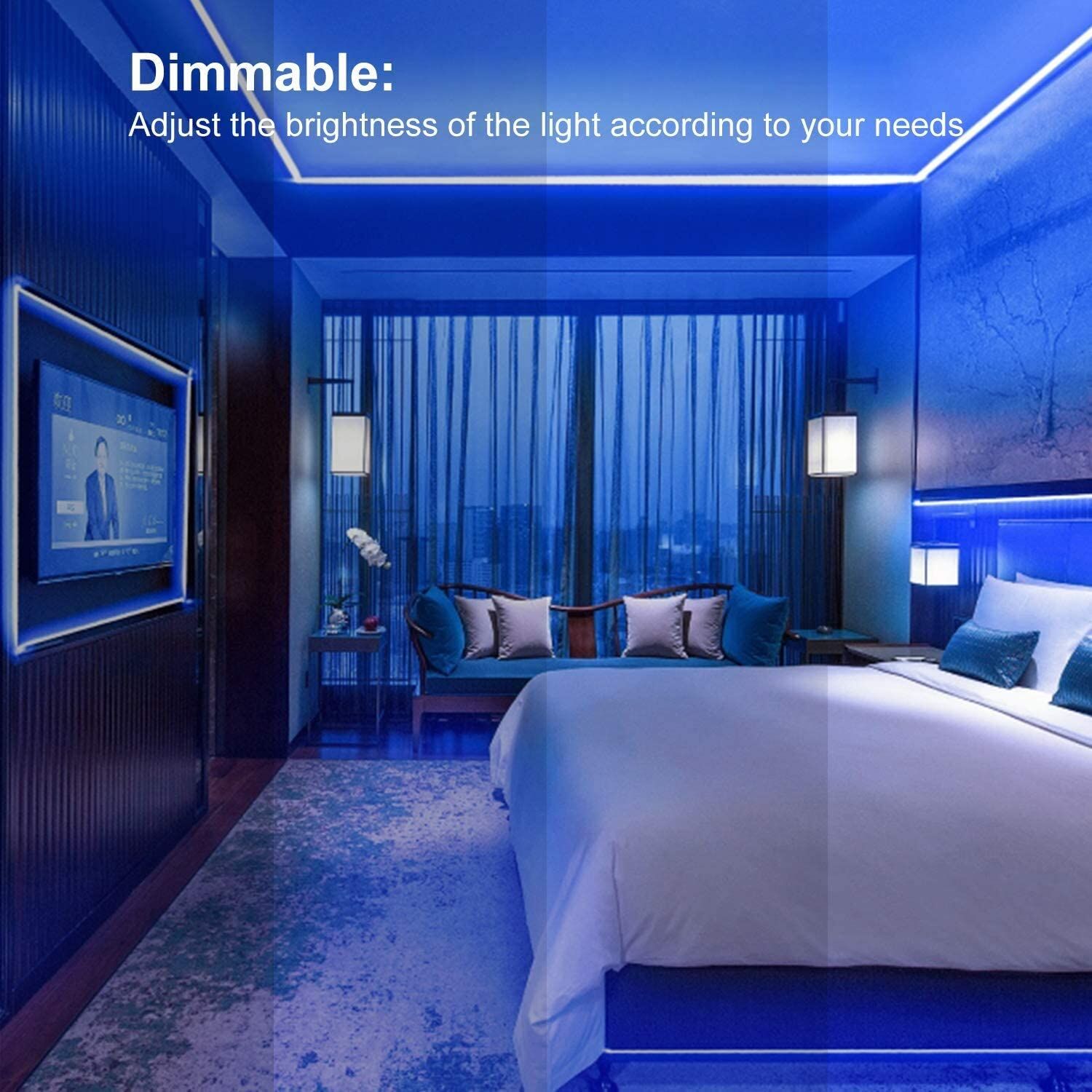 12M LED Strip Lights Rope Light for Bedroom and Home (5050 Lights Strip App with Remote Control) Price