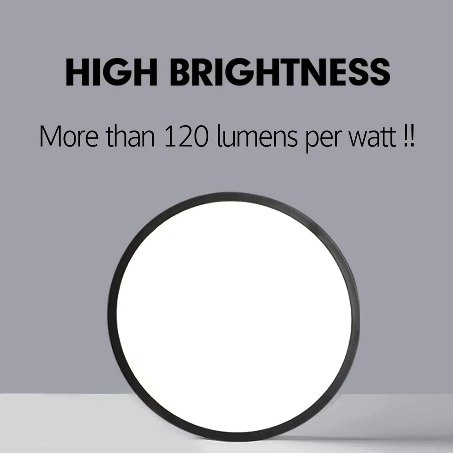 LED Ceiling Light Fixture, Natural Light, 28W 4500K ,Black Price
