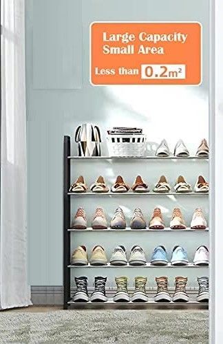 4 tier Shoe Rack Storage Organiser (White) Price