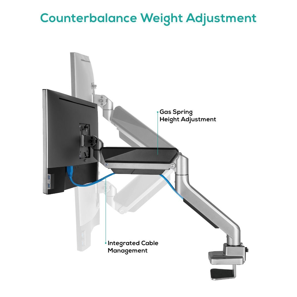 activiva Heavy Duty Single Monitor Screen Gas Spring Monitor Arm Price