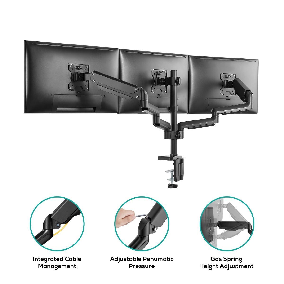 activiva ErgoLife Triple Monitor Screen Gas Spring Monitor Arm Price