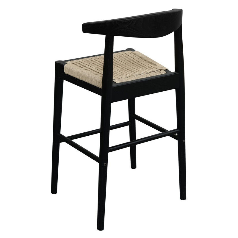 Arden Solid Oak Loom Kitchen Counter Stool (Black) Price
