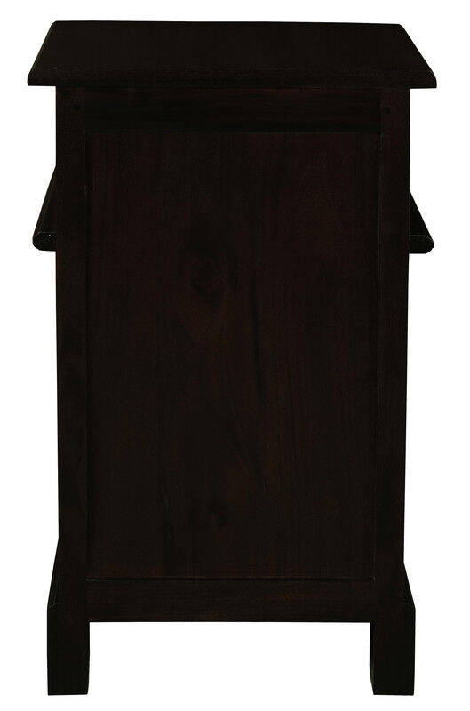 Tasmania 1 Solid Door 1 Drawer Bedside (Chocolate) Price