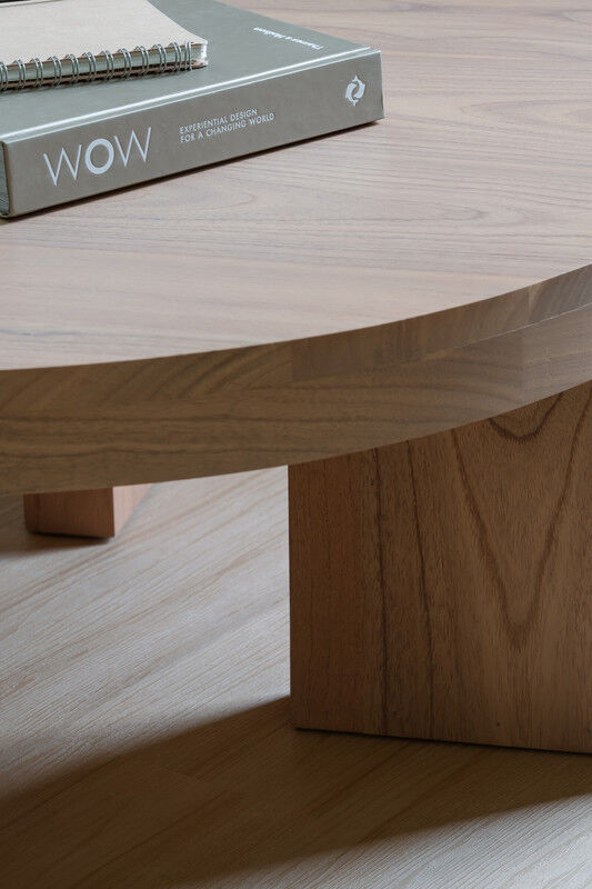 Apollo Round Solid Mindi Timber Coffe Table (Natural) Price