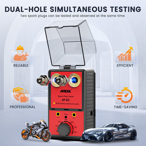 Ancel 12V Car Spark Plug Tester Auto Ignition System Tester Diagnostic Test Tool Price