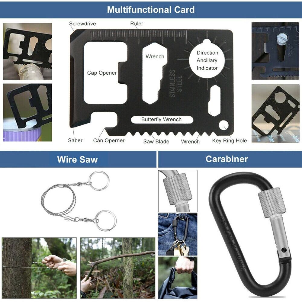 Tactical Emergency Survival Kit Outdoor Sports Hiking Camping SOS Tool Equipment Price