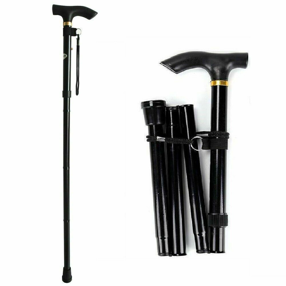 Adjustable Walking Stick Travel Retractable Hiking Folding Cane Metal Pole Price