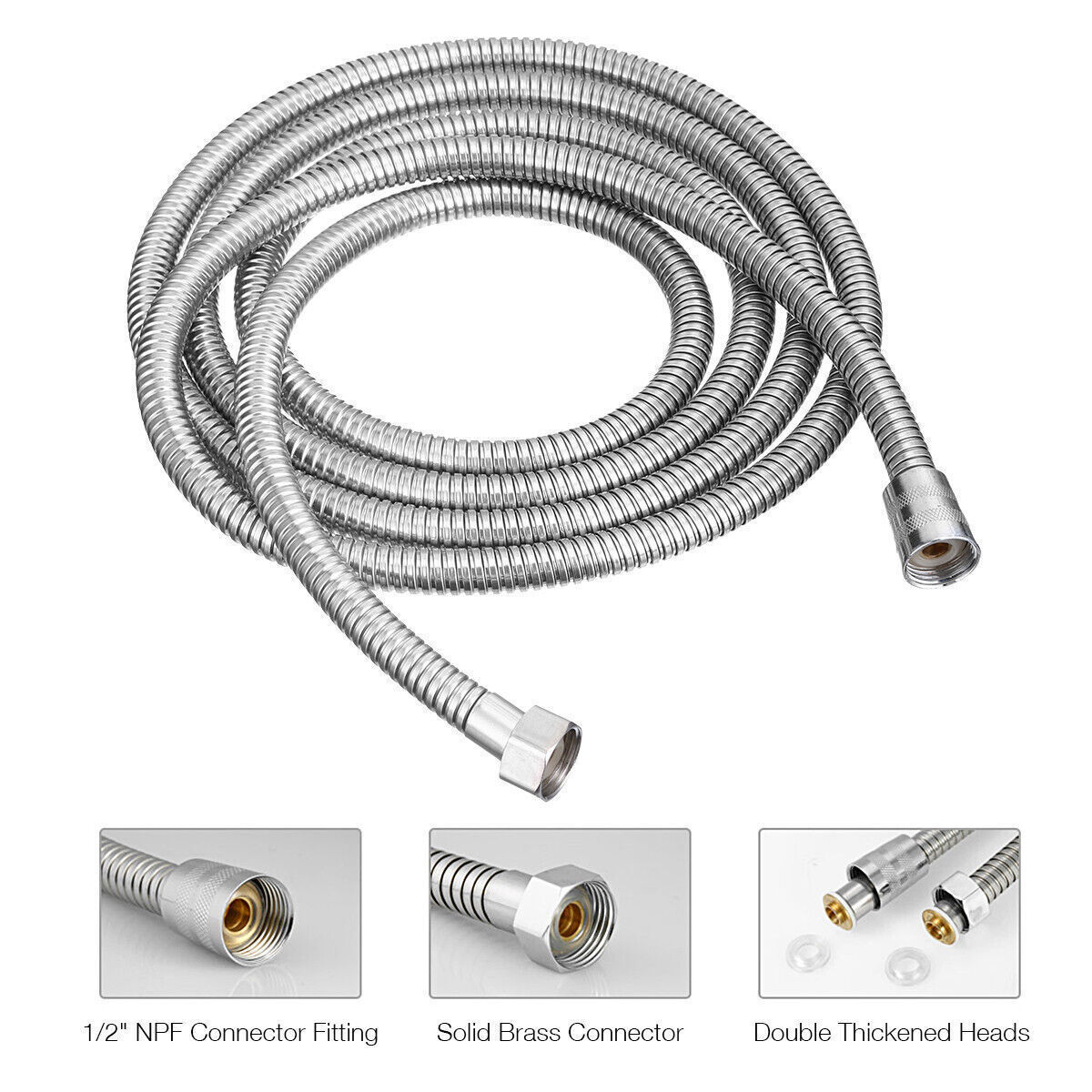 5 FT Handheld Shower Head Hose 1.5m Bathroom Stainless Steel Shower Water Tube Price