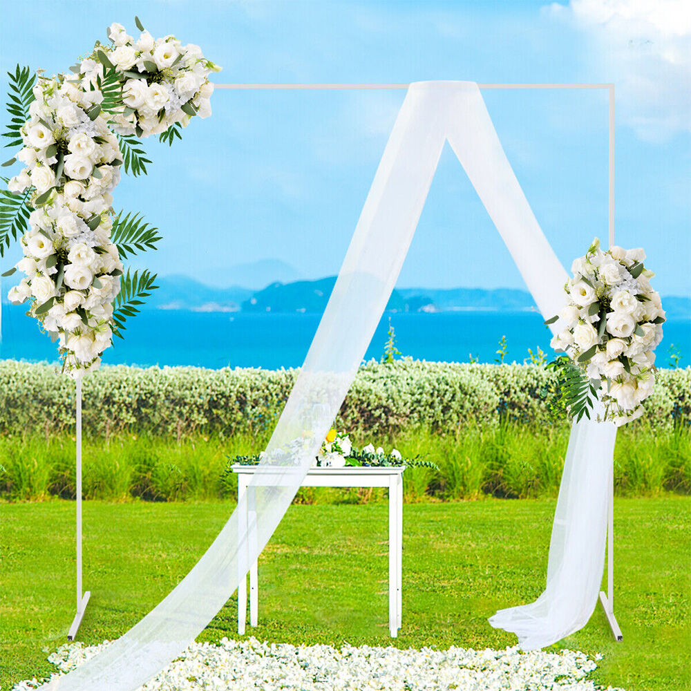 Wedding Arch White Square Backdrop Flower Display Stand Background 2.2M Price