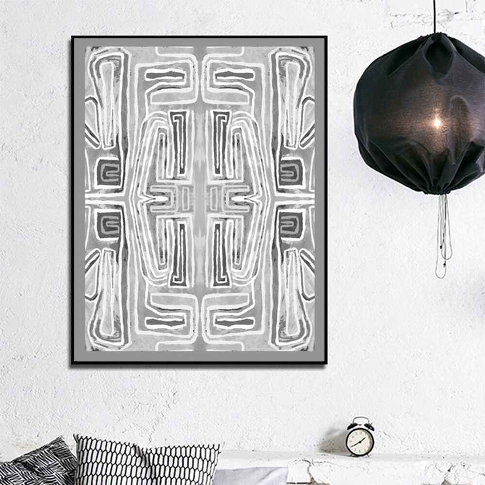 100cmx150cm Abstract Mountain Black Frame Canvas Wall Art Price