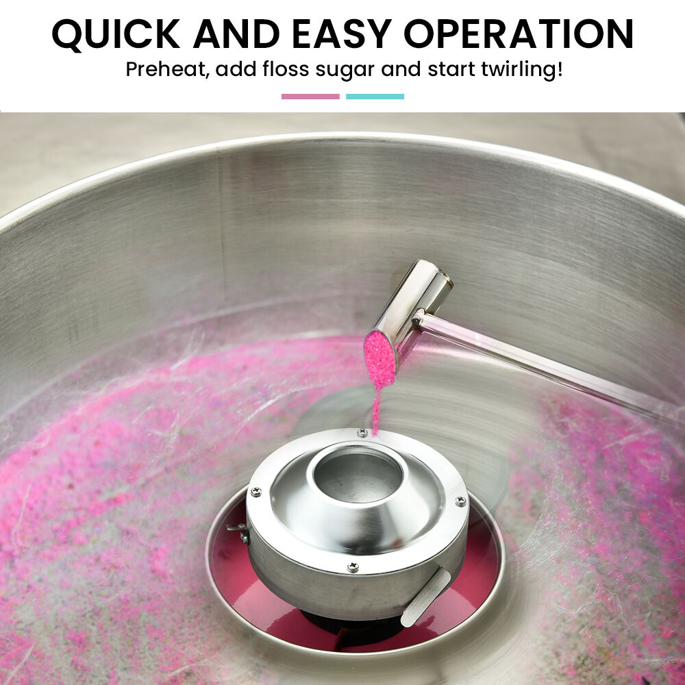EUROCHEF 1000W Commercial Cotton Candy Machine Fairy Floss Maker Price