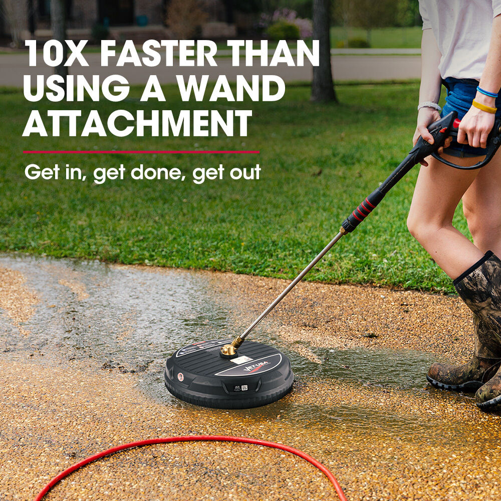 Jet-USA 15" Nylon Pressure Washer Surface Cleaner, 1/4" Fitting, For Concrete Driveway Patio Floor Price
