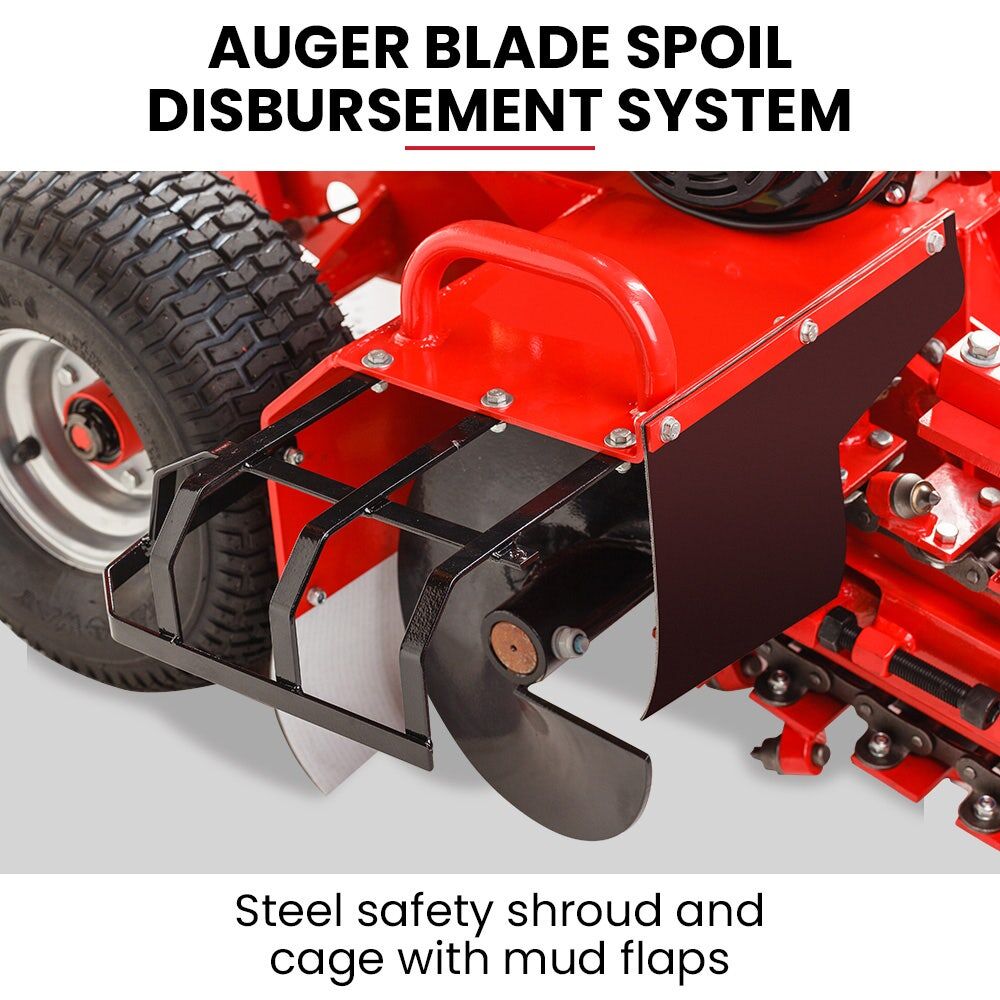 Baumr-AG Trencher 600mm / 24" Trench Ditch Digger 4-stroke Petrol Chain Driven Price