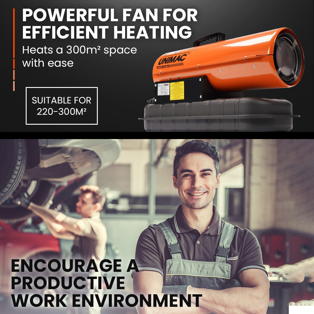 UNIMAC 20KW Portable Industrial Diesel Indirect Forced Air Space Heater Price